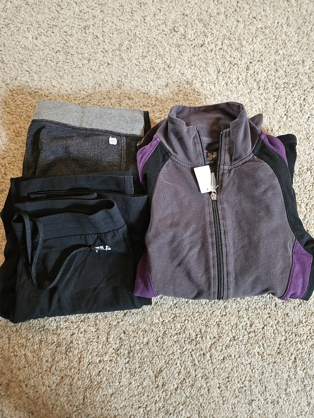 Women's Zip-Up Jacket with Purple Accents